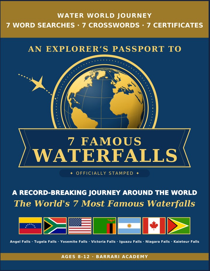 Famous Waterfalls edition cover