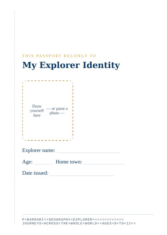 Explorer Passport page