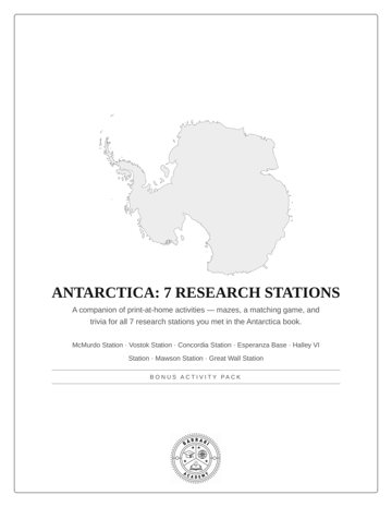 Antarctica Activity Pack cover