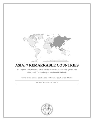 Asia Activity Pack cover