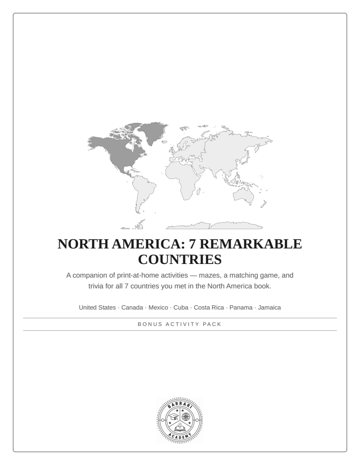 North America Activity Pack cover