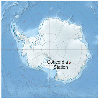 Location of Concordia Station