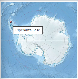 Location of Esperanza Base