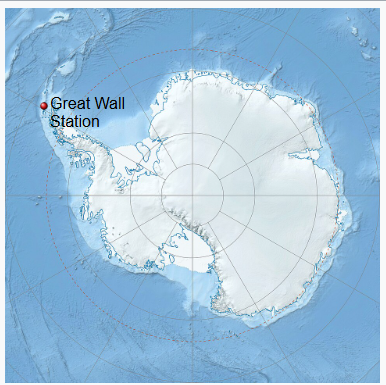 Location of Great Wall Station
