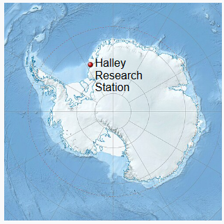 Location of Halley VI Research Station