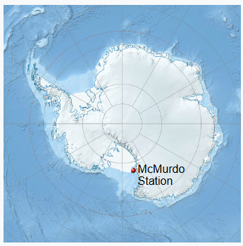 Location of McMurdo Station